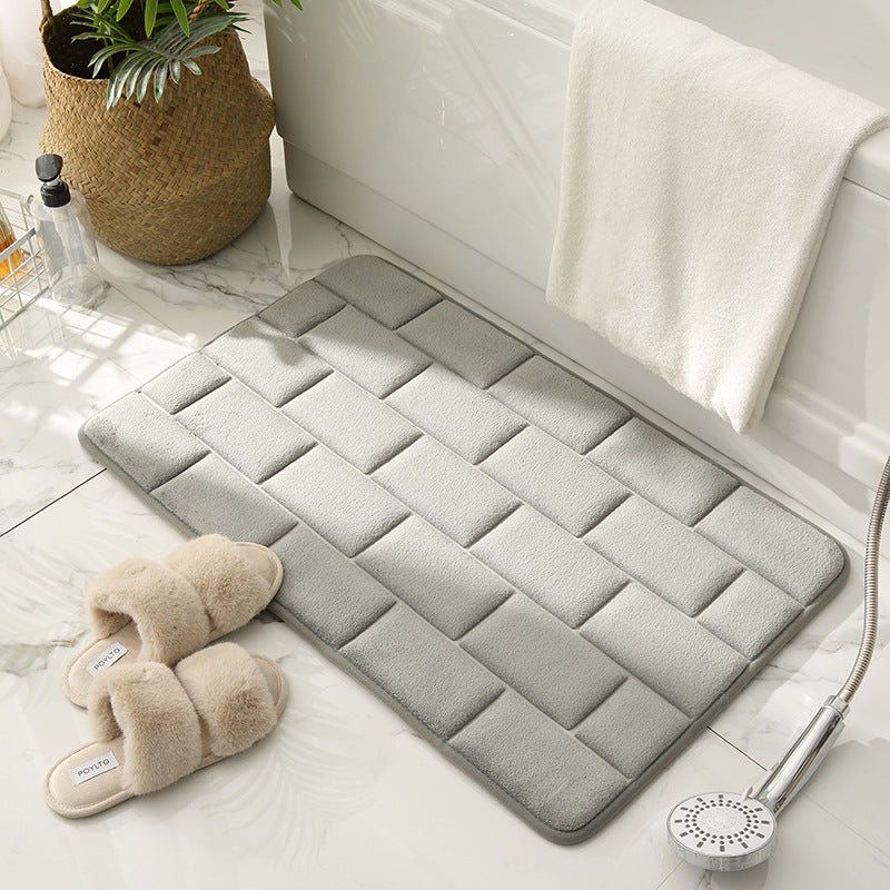Brick Pattern Bath Mat