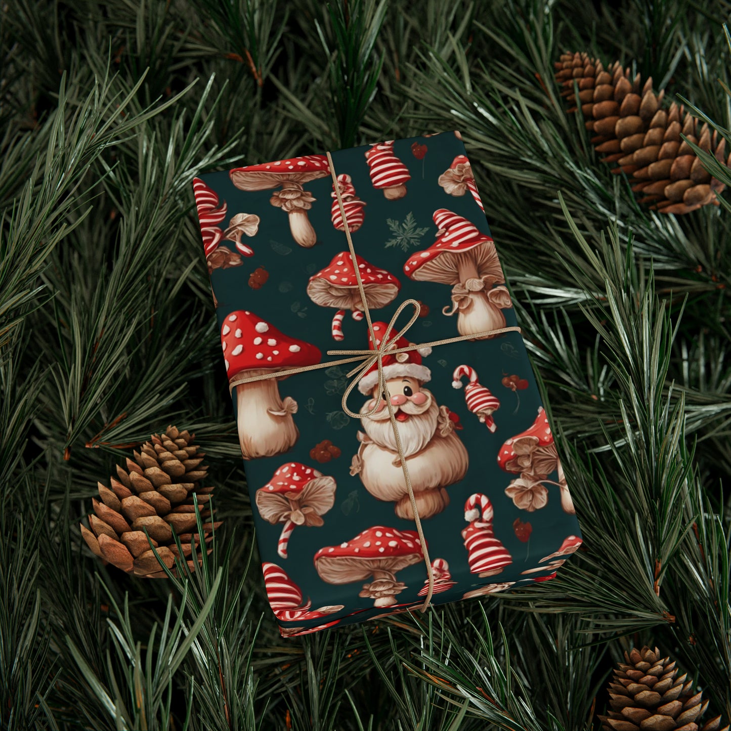 It's a Wrap! (Mushroom Santa)