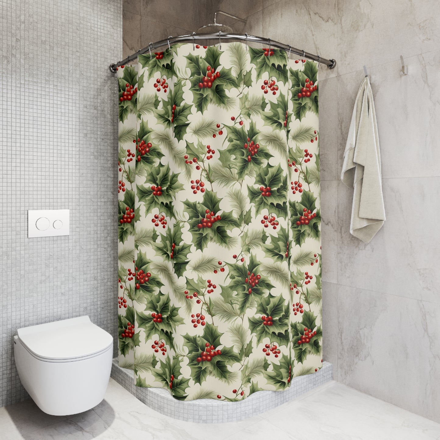 Shower Curtain (Holly Jolly)