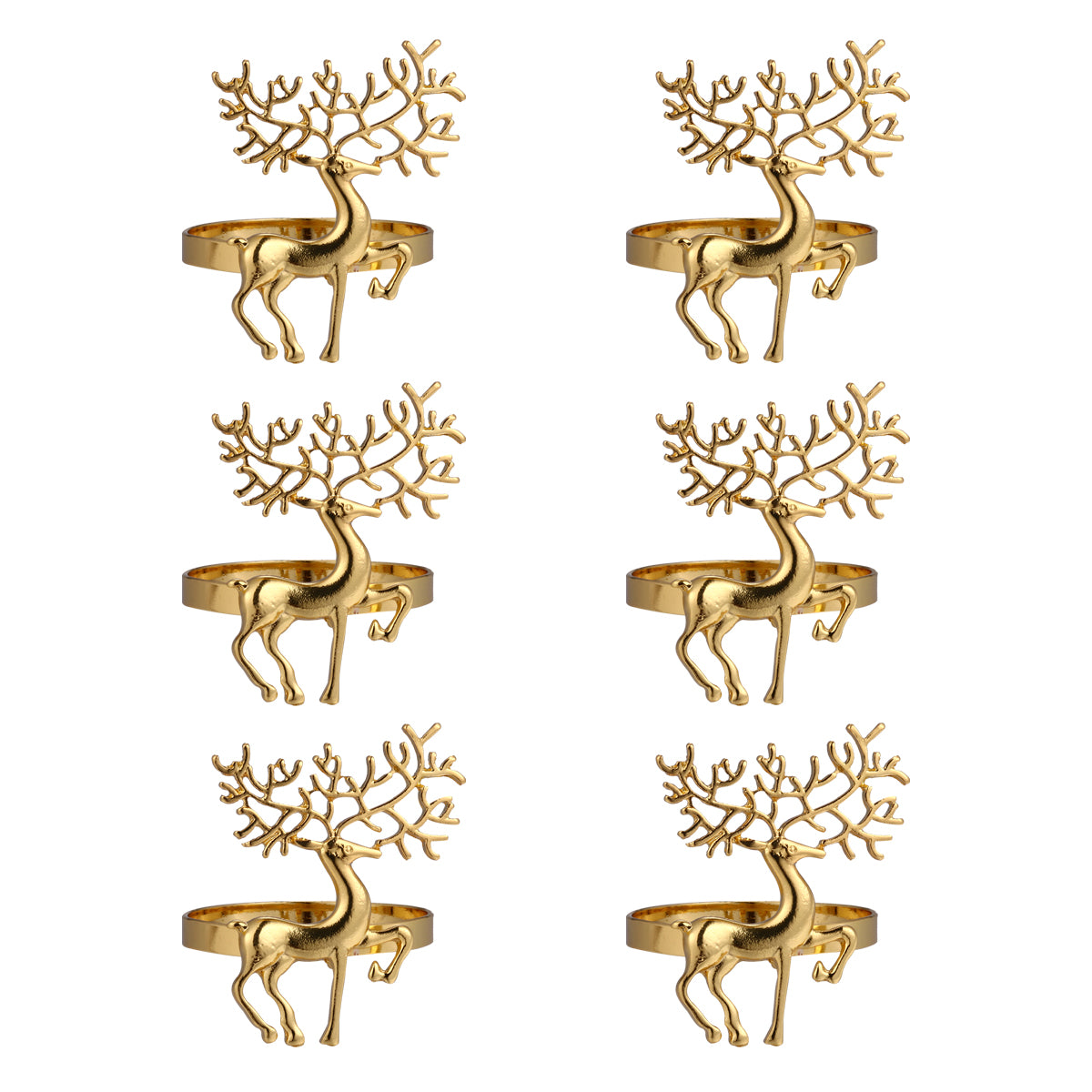 Deer Napkin Ring Set
