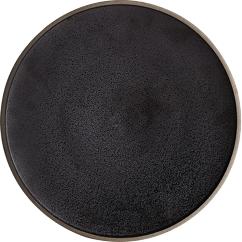Black Frosted Ceramic Plate Set