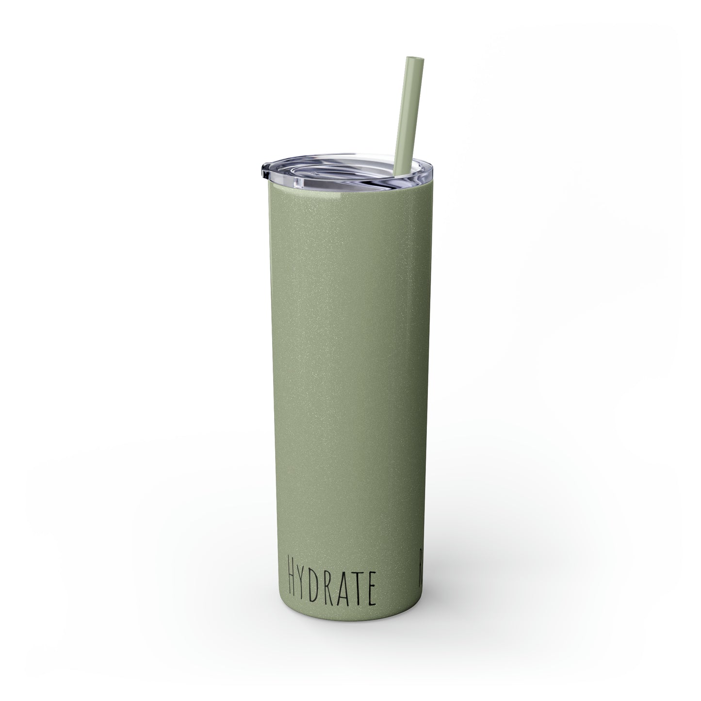 Glitter Seascape Tumbler with Straw, 20oz (Hydrate, Refill, Repeat)