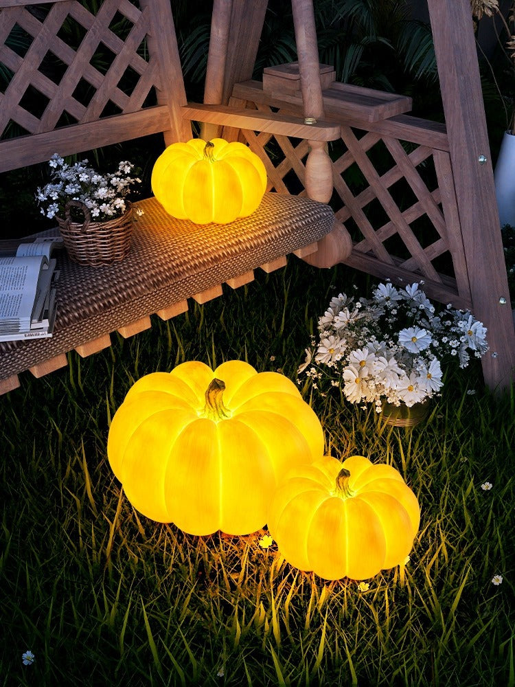 Outdoor Solar Pumpkin Lights