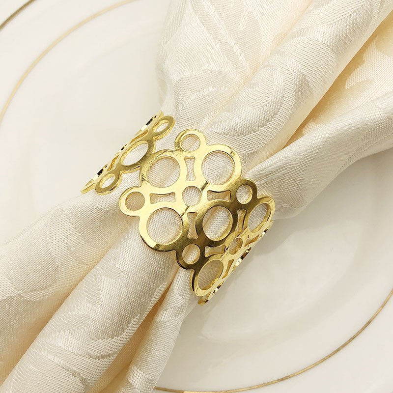 Gold Napkin Ring Set | 12 Days of Christmas Gift Ideas