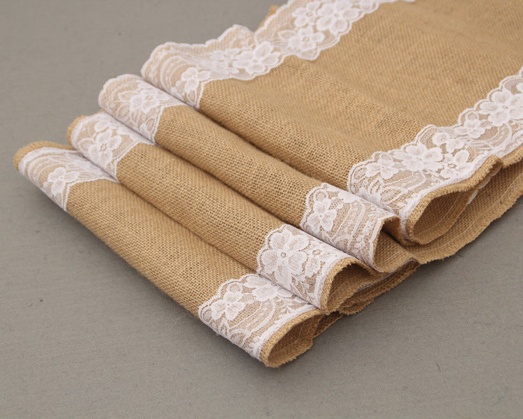 Jute & Lace Table Runner