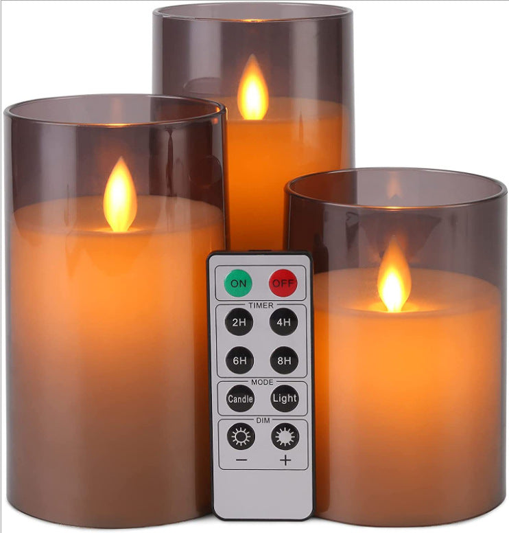 LED Pillar Candle Set