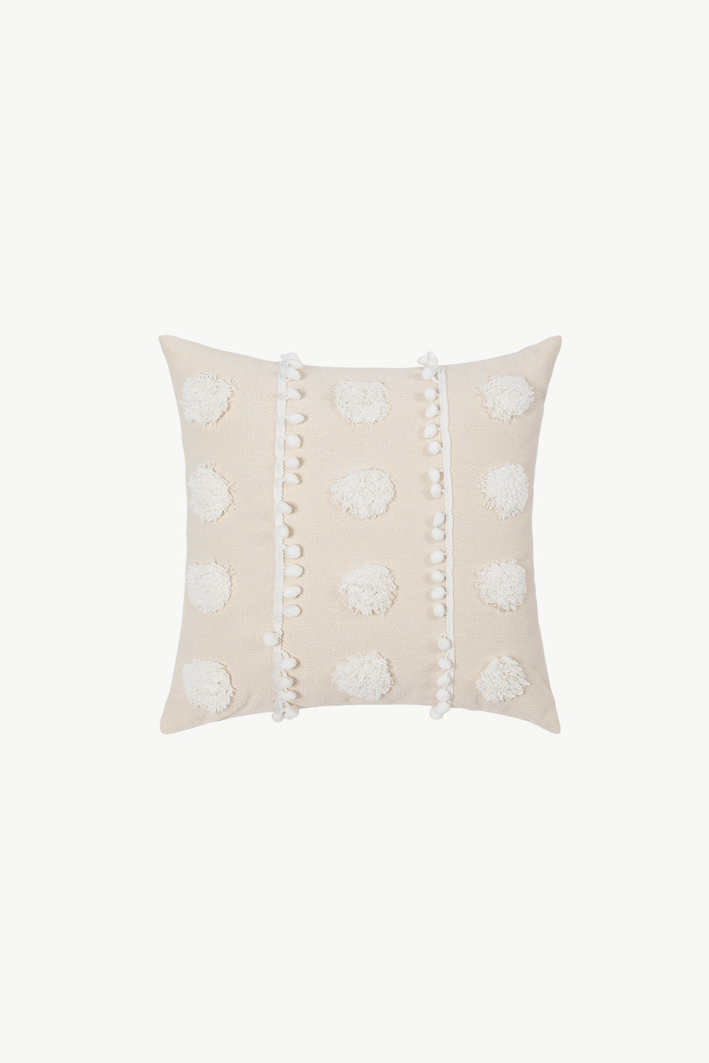 Fringe Decorative Throw Pillow Covers (Neutral Textures)